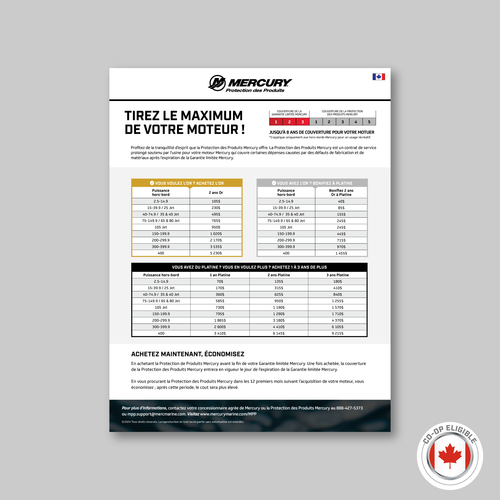 Mercury Product Protection Consumer Sell Sheet Canada - French (25/box)