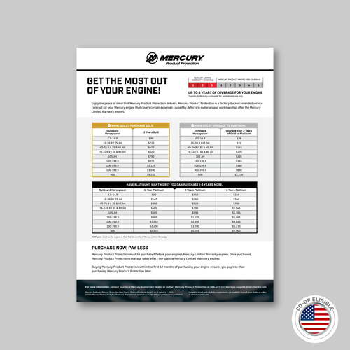 Mercury Product Protection Consumer Sell Sheet US (25/box)