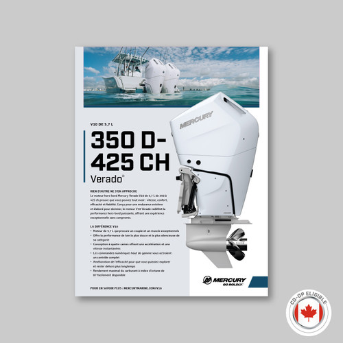 Verado 350-400HP Canada french Sell Sheet (25/box) Verado 350-400HP Canada french Sell Sheet (25/box)