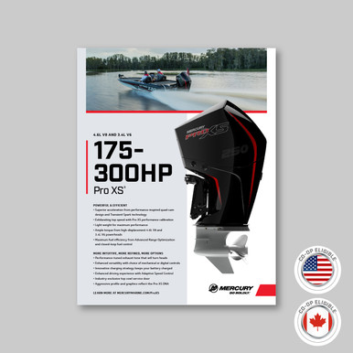 Pro XS 175-300HP Sell Sheet (25/box) - Mercury Marketing On Demand