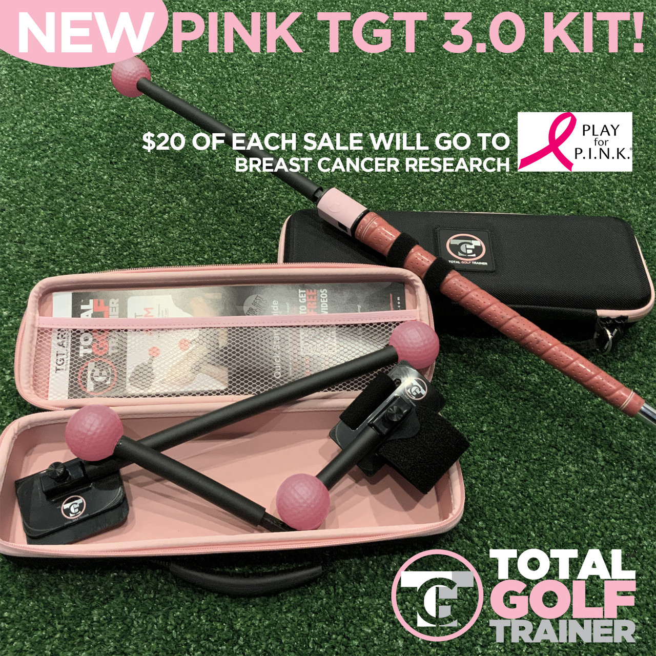 Ladies Golf Training Aid | Breast Cancer Awareness