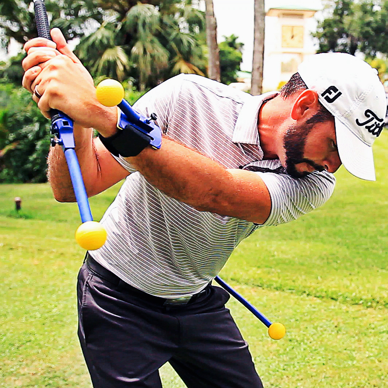 The Total Golf Trainer 3.0 is the Ultimate golf training kit for the avid golfer looking to improve your range time or reinforce your lessons.