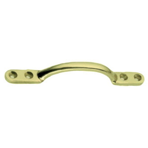 Hotbed Sash Handle Pol Brass 125mm