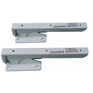 Folding Bkt White 190mm (Pair)