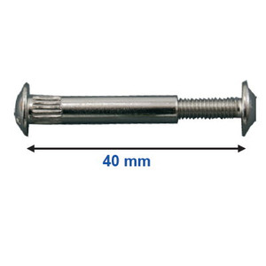 Unit Connectors Metal M4X40mm X 100