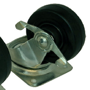 Swivel Castors Rubber Wheel 100mm+ Brake