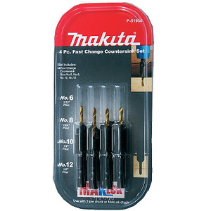 Makita Countersink Bit Set 4Pc Makita Countersink Bit Set 4Pc