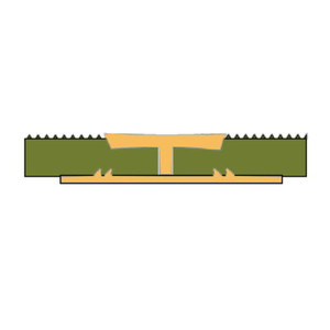 Carpet Joint Dual Cm3 Brass 91Cm