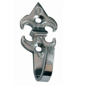 C/T/Back Chrome Fleur De Lys x 10