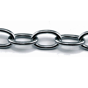 Chain Oval Chrome 1/2X15G 10M