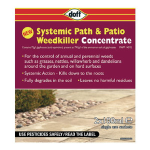 Doff Conc. Sys Path & Patio Weed Killer 4 X 100ml