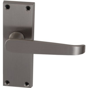 Latch Handle Straight Satin Pre Packed Latch Handle Straight Satin Pre Packed