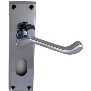 Oval Lock Handle Scroll Chrome Pre Packed Oval Lock Handle Scroll Chrome Pre Packed