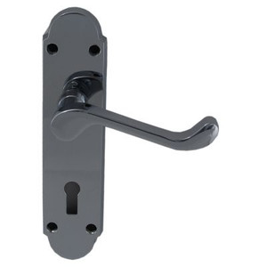 Europa Lock Handle Chrome Pre Packed Europa Lock Handle Chrome Pre Packed