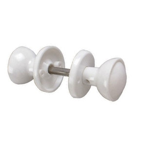 Rim Knob Set Pvc White Pre Packed Rim Knob Set Pvc White Pre Packed
