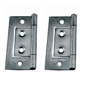 Hinge Flush Chrome 40 mm Pre Packed