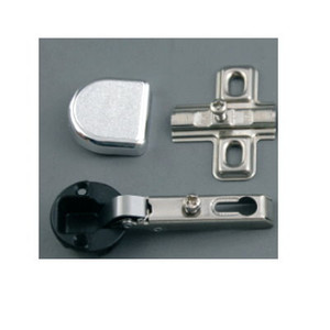 Hinge Flush Fit Glass Door Chrome 26mm Pr Pre Packed