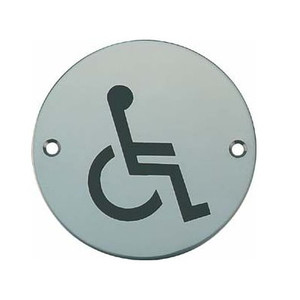 Sign Round Disabled Saa 75mm Pre Packed Sign Round Disabled Saa 75mm Pre Packed