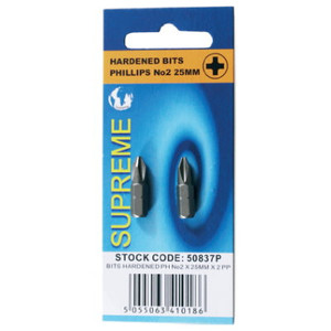 Supreme Ph.1 X 25mm Hardened Bit X2 Pre Packed