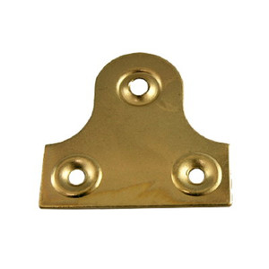 Brass Glass Plates Plain 32mm X4 Pre Packed