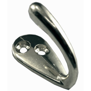 Robe Hook Single Chrome X2 Pre Packed Robe Hook Single Chrome X2 Pre Packed