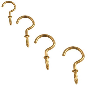 Screw Hk Shldrd Brass 25mm X5 Pre Packed