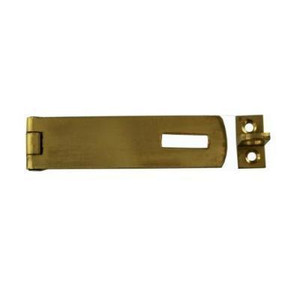 Hasp&Staple Pol Brass 65mmPre Packed