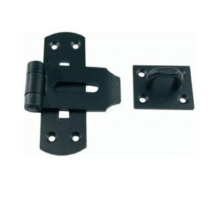 Hasp&Staple Hd Black Vert 150mmPre Packed