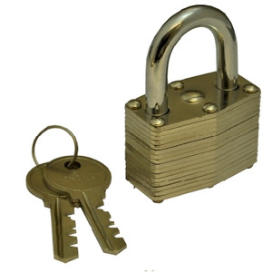 Padlock Laminated 40mm Pre Packed