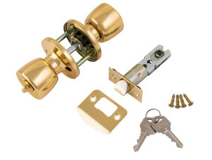 Era Brass Entrance Knob Set Pre Packed