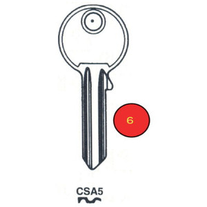 K/B P/Lock Cisa Csa5/ Cs206 60mm X10