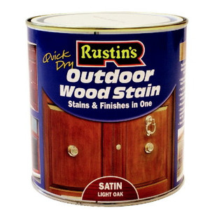 Outdoor Wood Stain Satin Medium Oak 500ml