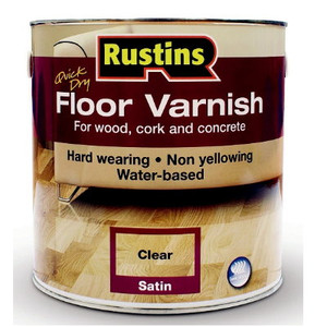 Quick Dry Floor Varnish Satin Clear 2.5Ltr