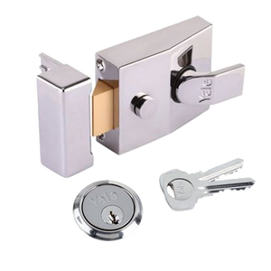 Yale 89 Dead Locking Chrome Nightlatch 60mm Pre Packed