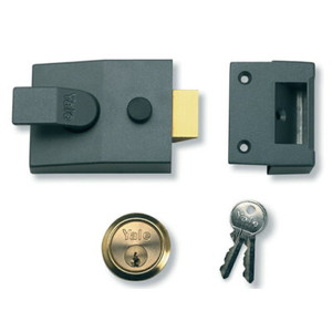Yale 89 Dead Locking Grey Nightlatch 60mm Pre Packed