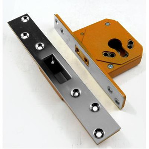 Chubb Deadlock Euro Case Cyl Mort Satin Chubb Deadlock Euro Case Cyl Mort Satin
