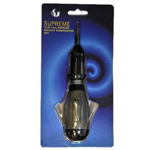 12Pc Precision Ratchet S/Driver Set Pre Packed