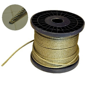 4mm Galv Wire Rope (7X7) X 50M Reel 4mm Galv Wire Rope (7X7) X 50M Reel