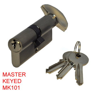 Euro Key/Turn Satin 70mm Cylinder Umk Mk101