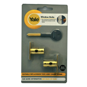 Yale 8001 Window Bolt White 32mm X2+Key Yale 8001 Window Bolt White 32mm X2+Key