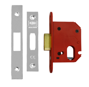 Union Strongbolt Oval Profile Deadlock 64mm Satin