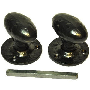 Black Antique Mortice Knob Set Black Antique Mortice Knob Set
