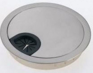 Desk Cable Tidy Satin 80mm Pre Packed