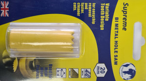 Supreme 20mm Bi-Metal Hole Saw Pre Packed