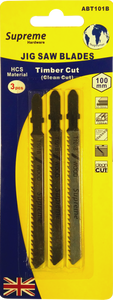 Supreme Jigsaw Blade T101B Wood Clean Cut X3