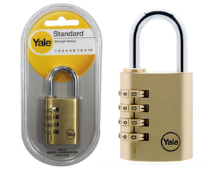 Yale Padlock Combi Brass 40mm