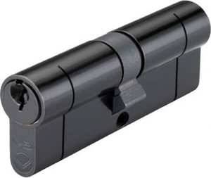 Euro Pro Cyl Black Key/Turn 70mm Pre Packed