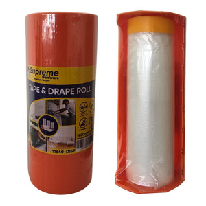 TAPE & DRAPE ROLL WITH DISPENSER 2700mm x20M TAPE & DRAPE ROLL WITH DISPENSER 2700mm x20M