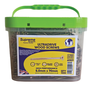 LRG TUB 5.0 x 50mm ULTRADRIVE YP SCREW (x1000)