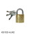 Padlock Ooo Brass K/A 25mm